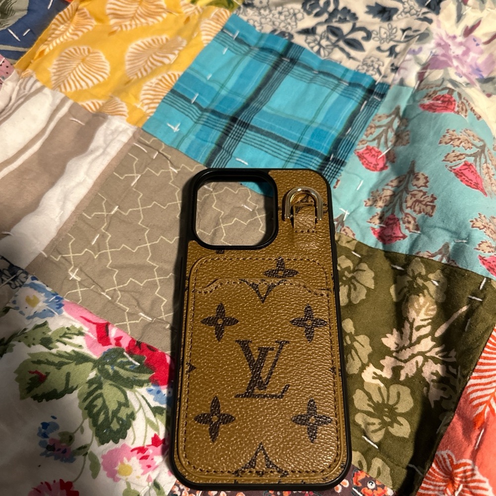 Luxury Brown Phone Case with Black Details